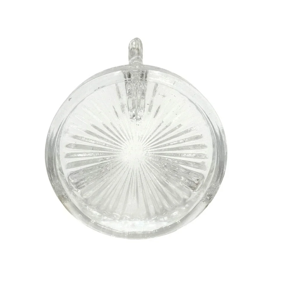 Clear Glass Crystal‎ Display Stand Holder Ornate Acanthus Leaf Design